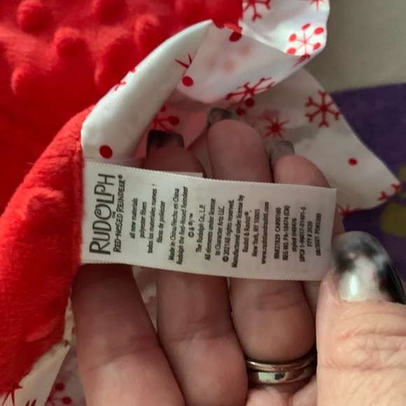 RUDOLPH RATTLE BLANKET - Picture 3 of 5